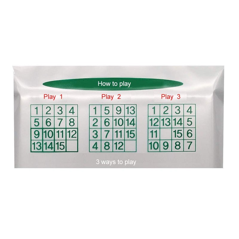 GARASANI Number Slide Puzzle Brain Teaser IQ Game - Pack of 1 (15 Number 1Pcs) - Image 5